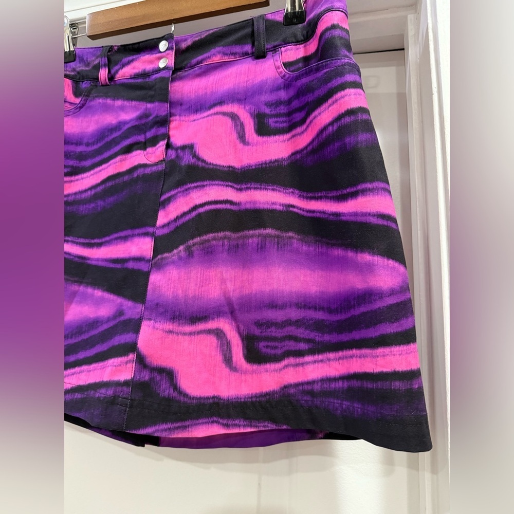 Slazenger Pink and Purple Golf Skort Size 6 - Picture 3 of 14